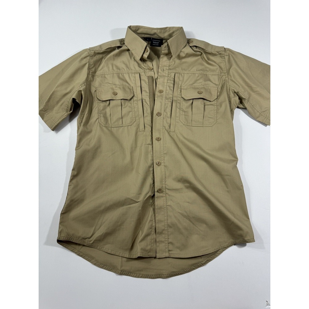Propper Men's Duty Short Sleeve Ripstop Shirt Beige Size M‎